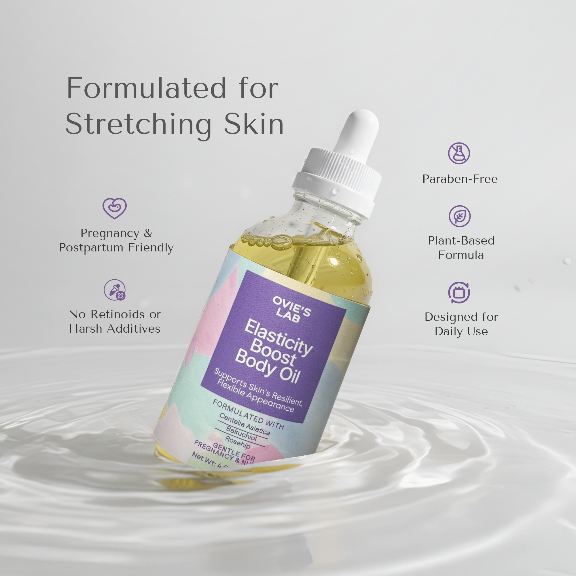 Elasticity Boost Body Oil for stretch marks
